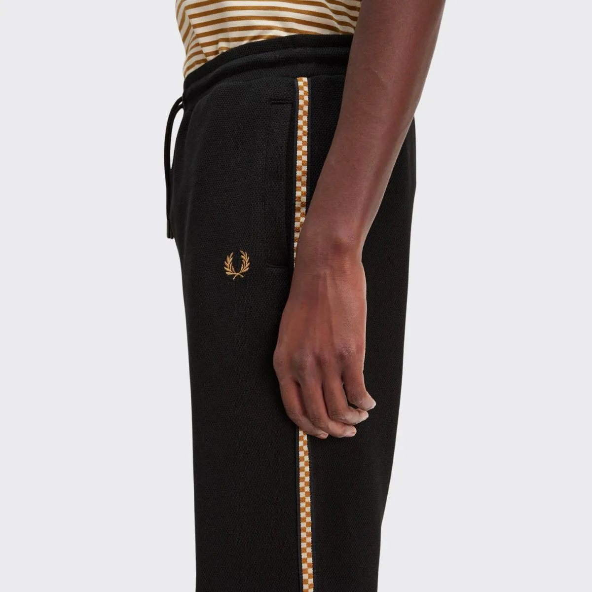 03393 Fred Perry Chequerboard Tape Track Pants