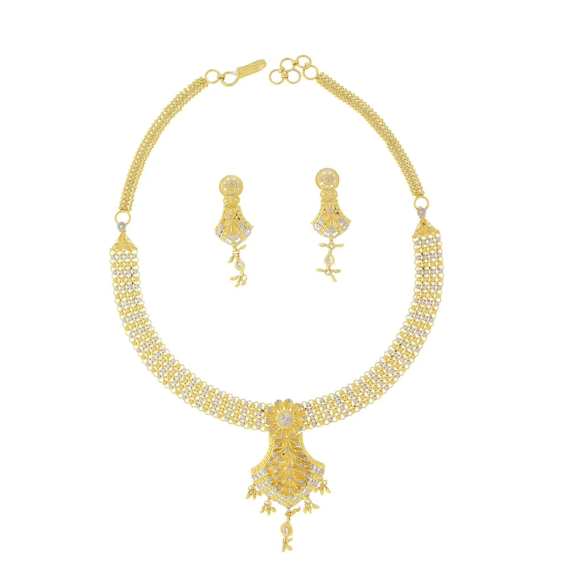 2-TONE GOLD NECKLACE SET