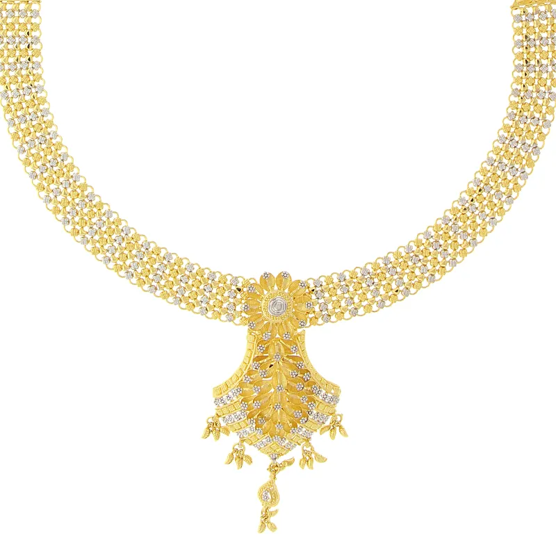 2-TONE GOLD NECKLACE SET