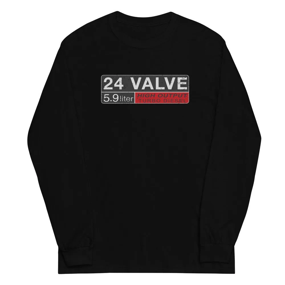 24 Valve 5.9 Diesel Engine Long Sleeve Shirt