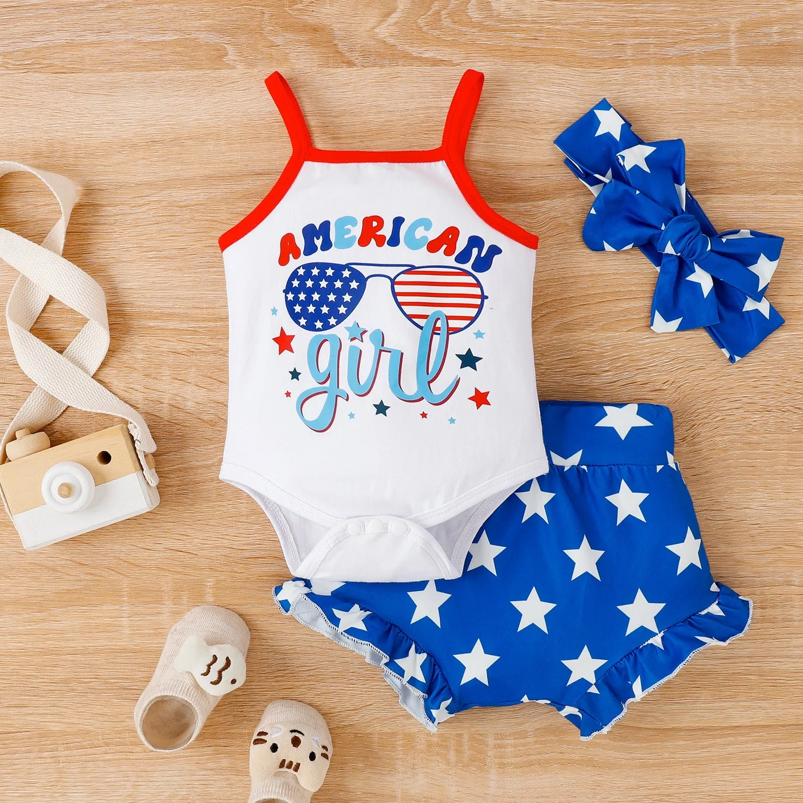 3-piece Baby American Girl Sets