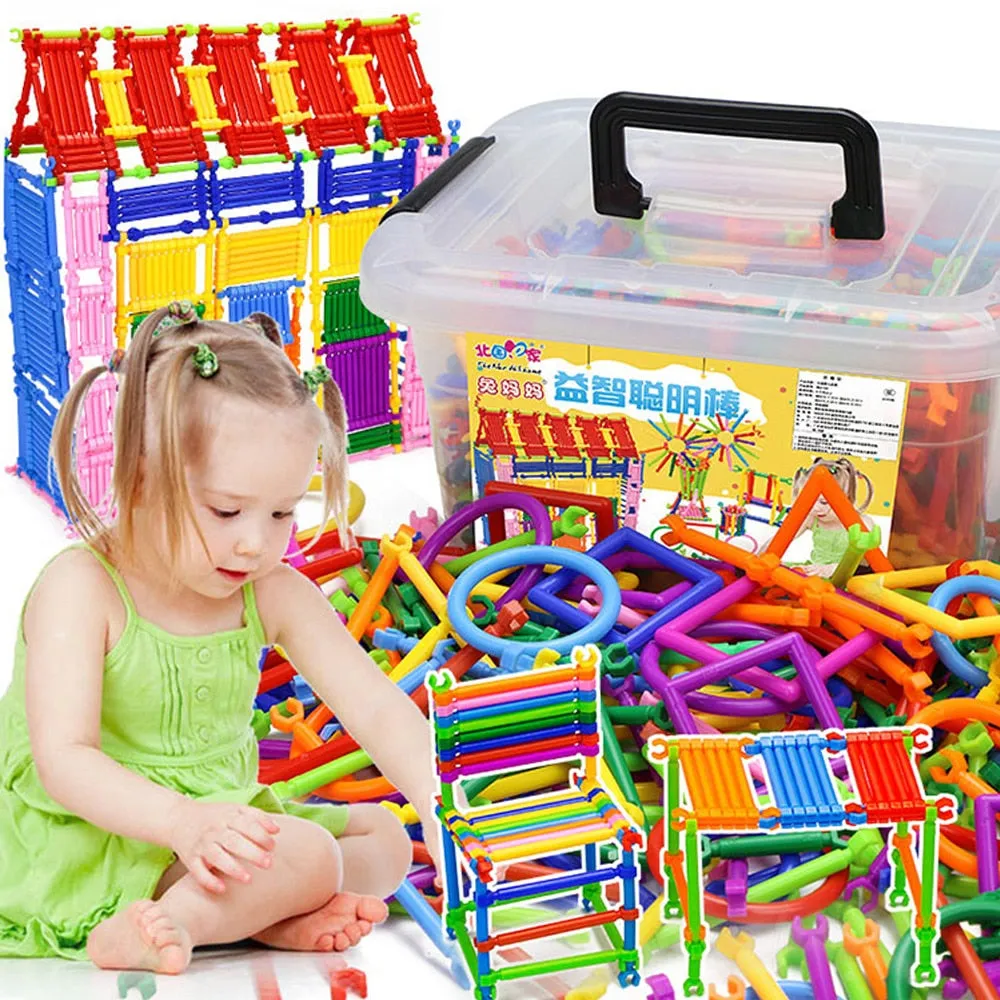 500pcs DIY Creative Intelligence Sticks Blocks Designer Construction Set Plastic Model & Building Blocks