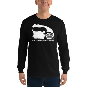 6.7 3rd Gen Truck Rolling Coal Burnout Long Sleeve T-Shirt