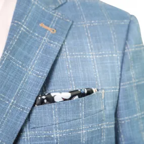 7 Downie St. - Oricle Blue Plaid Blazer