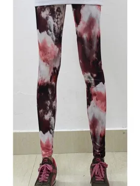 Abstract Watercolor Sport Leggings