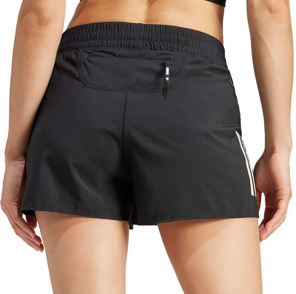 adidas Own The Run 3 Inch Womens Running Shorts - Black