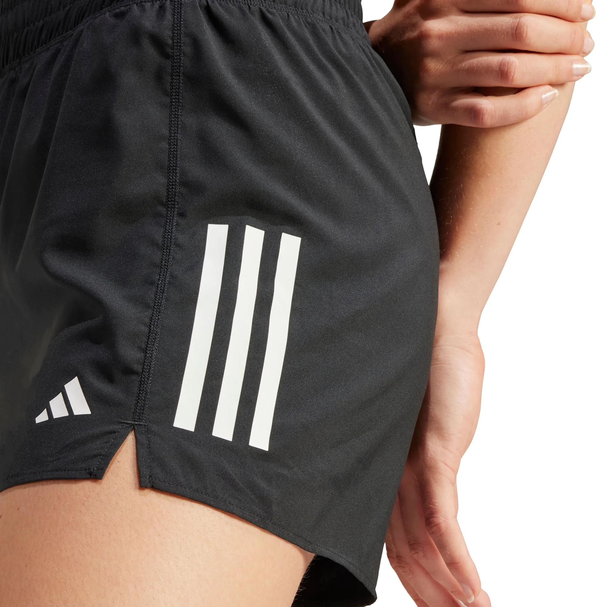 adidas Own The Run 3 Inch Womens Running Shorts - Black