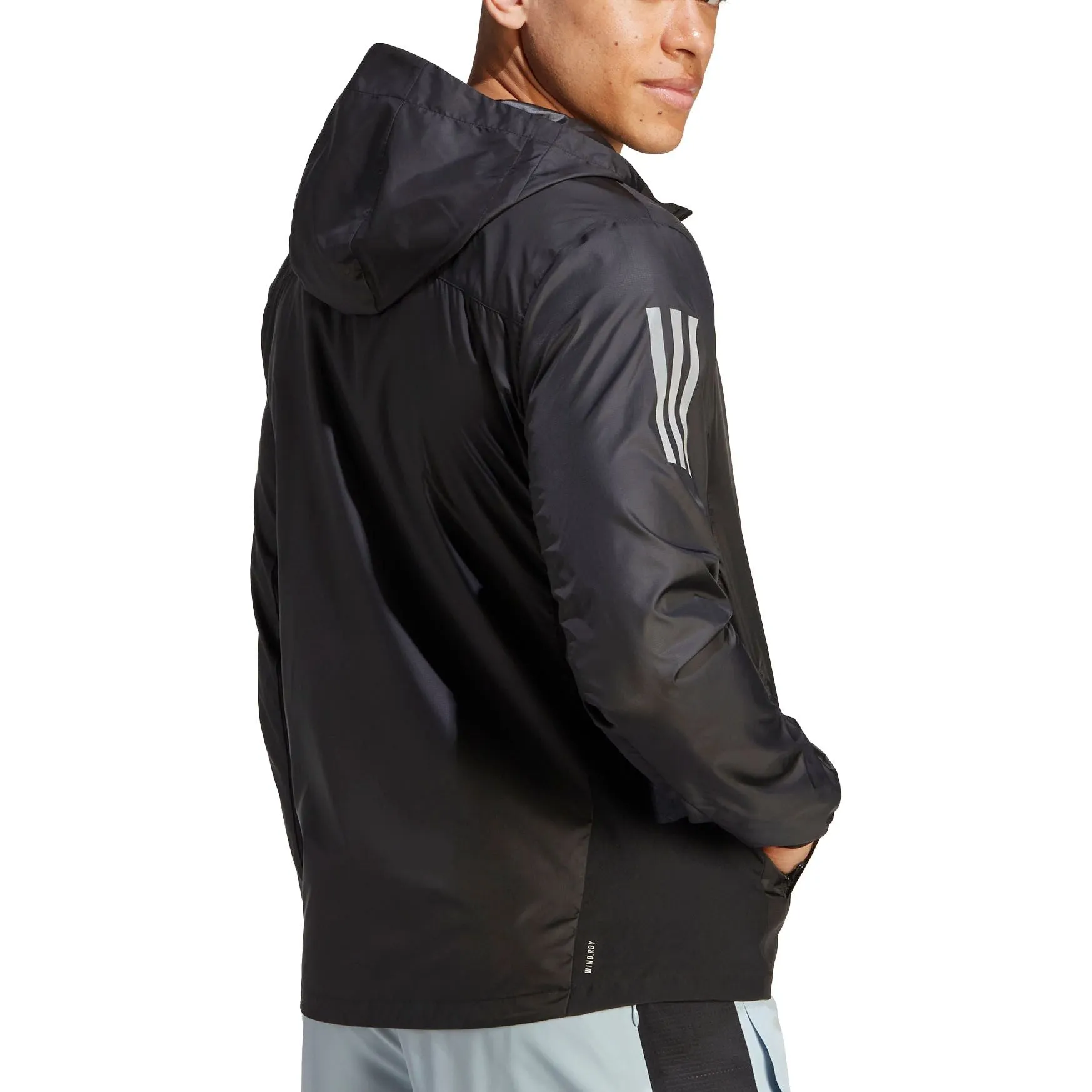 adidas Own The Run Mens Running Jacket - Black