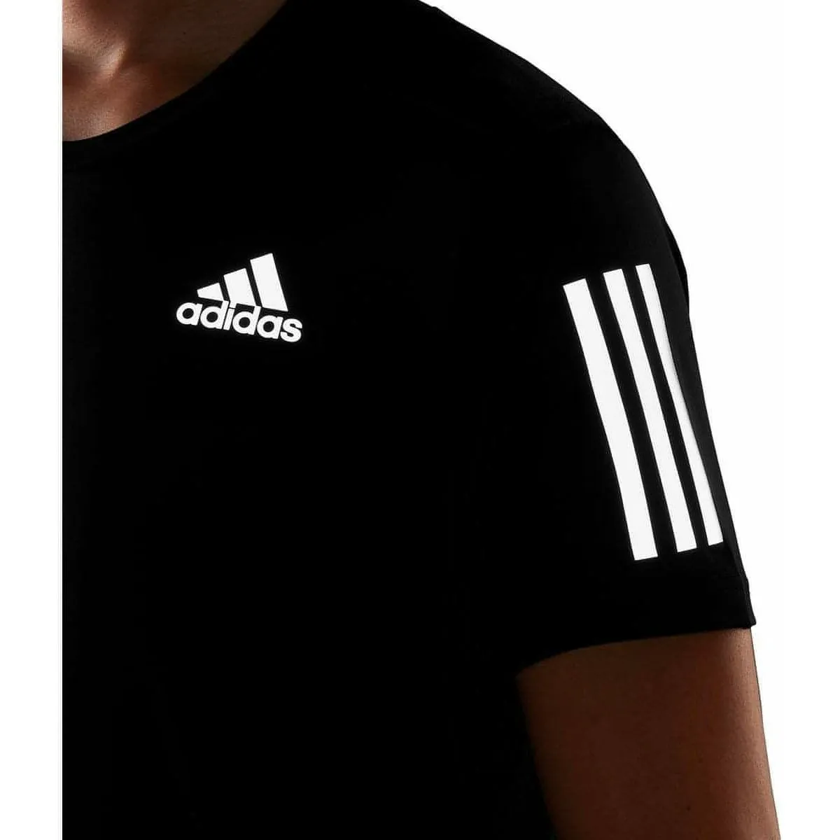 adidas Own The Run Short Sleeve Mens Running Top - Black