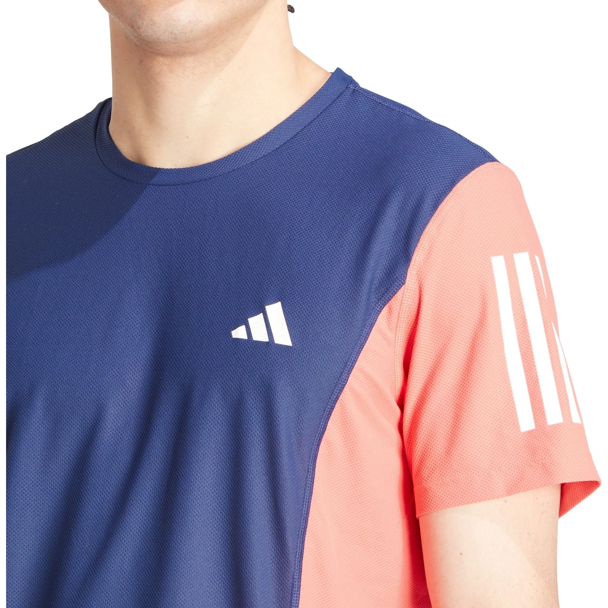 adidas Own The Run Short Sleeve Mens Running Top - Blue