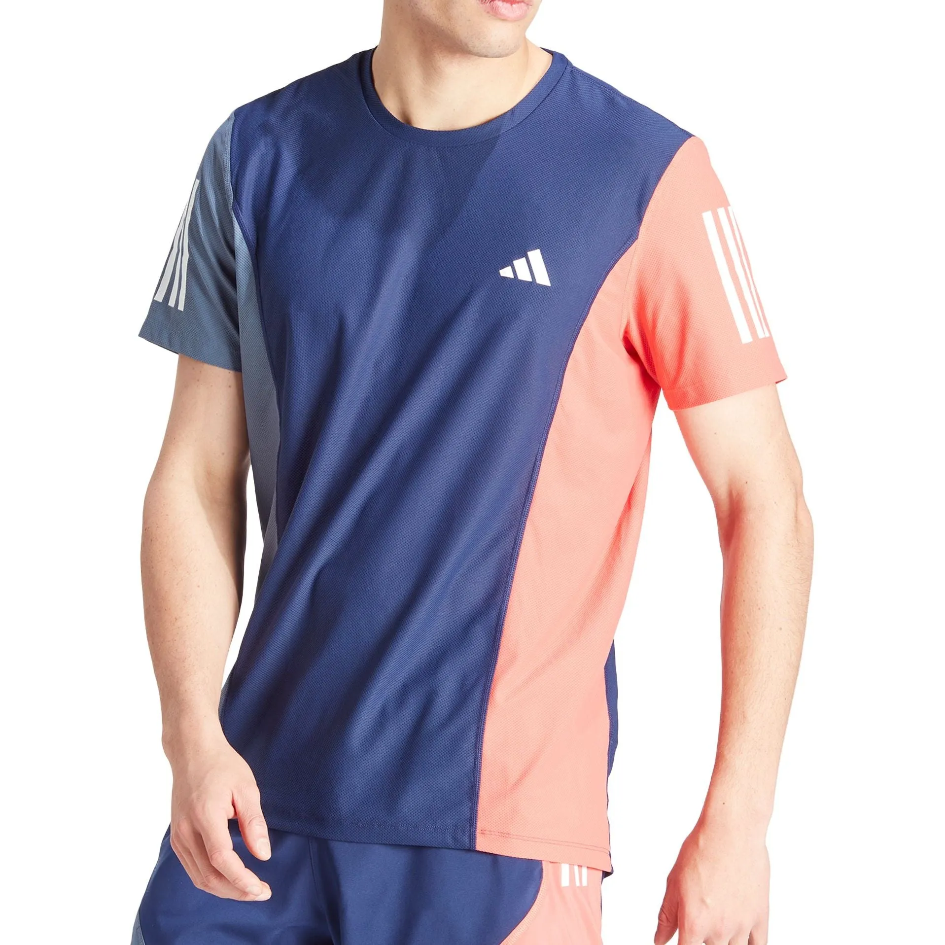 adidas Own The Run Short Sleeve Mens Running Top - Blue