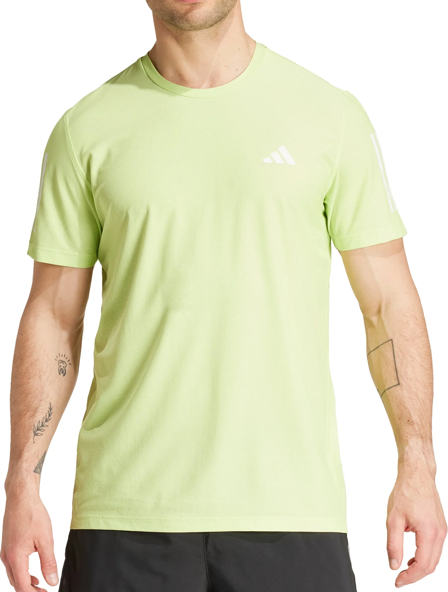 adidas Own The Run Short Sleeve Mens Running Top - Green