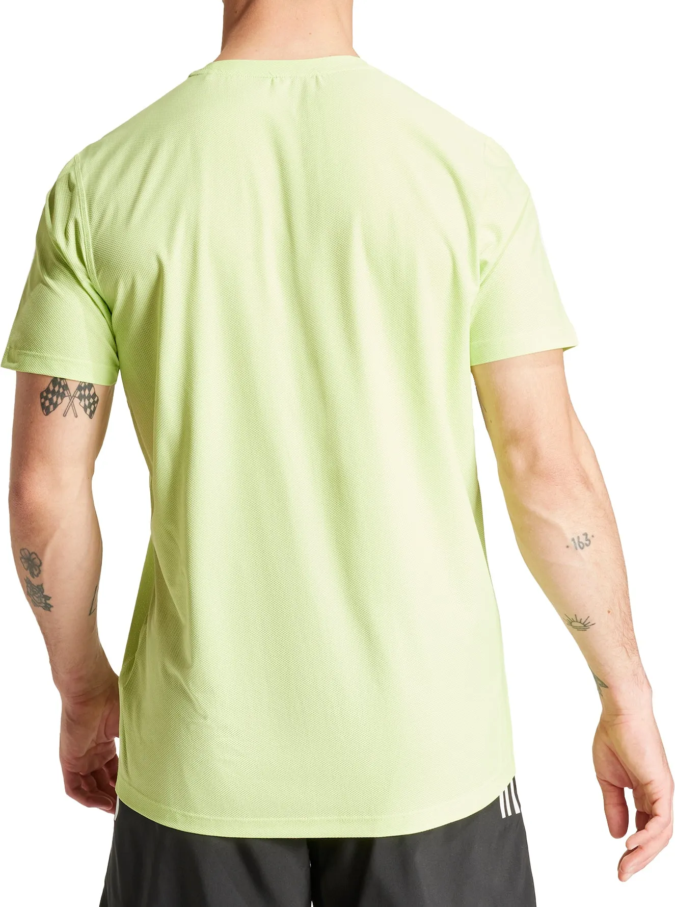 adidas Own The Run Short Sleeve Mens Running Top - Green