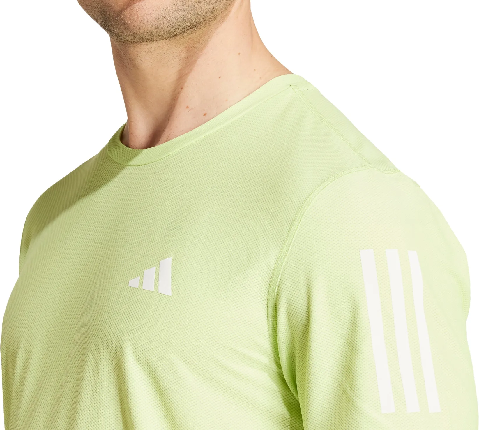 adidas Own The Run Short Sleeve Mens Running Top - Green