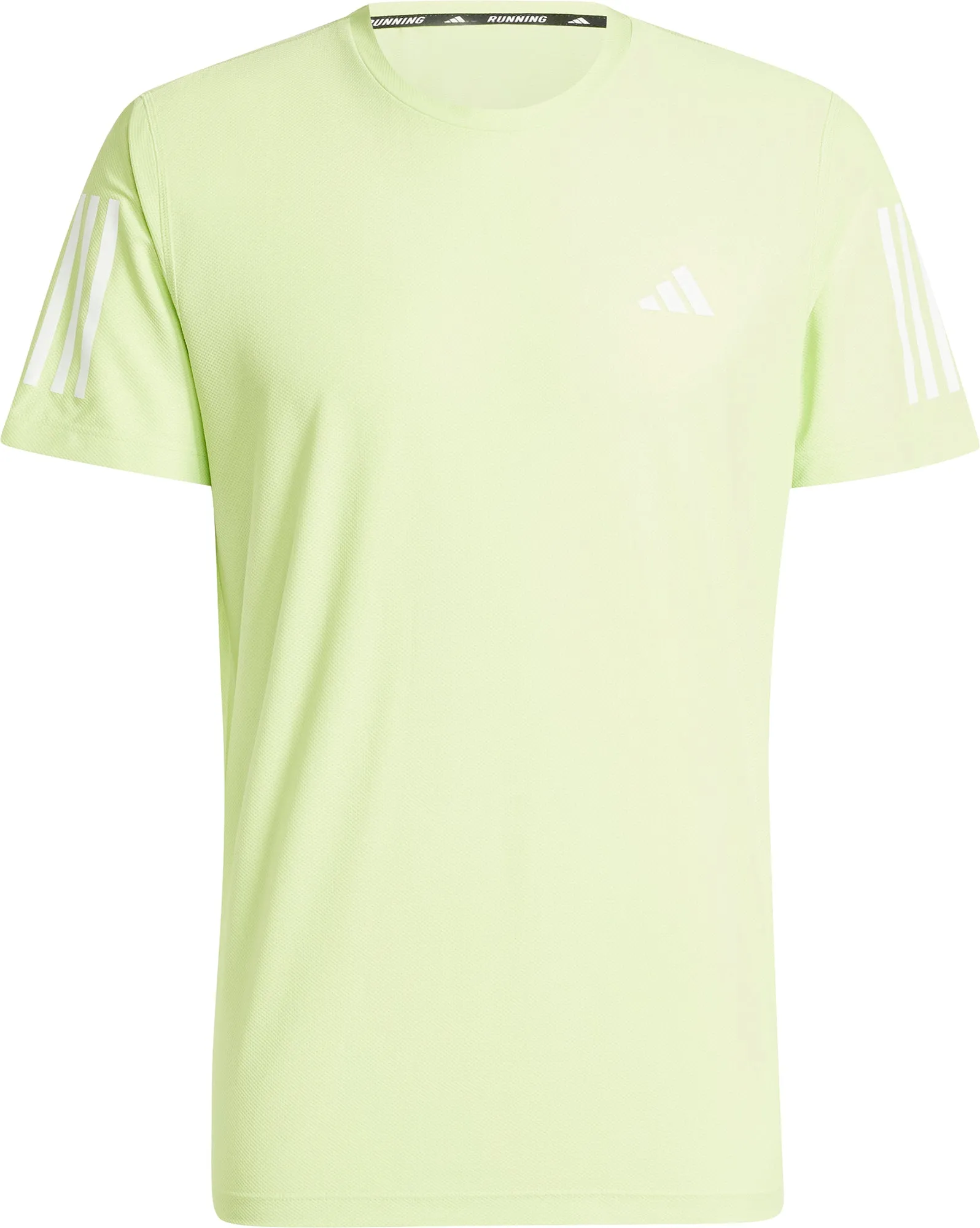 adidas Own The Run Short Sleeve Mens Running Top - Green