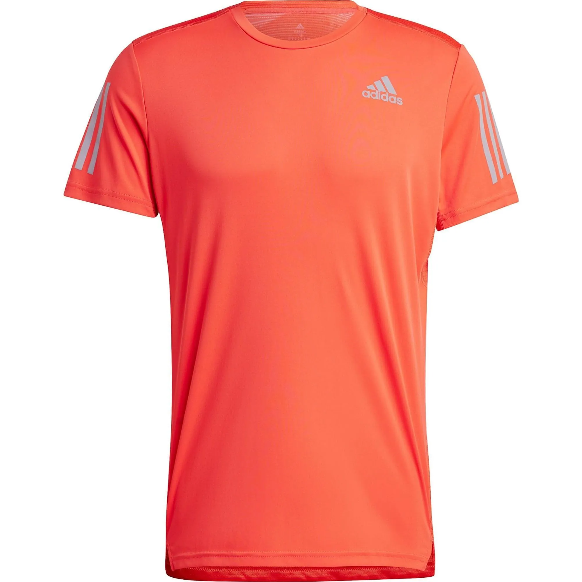 adidas Own The Run Short Sleeve Mens Running Top - Red