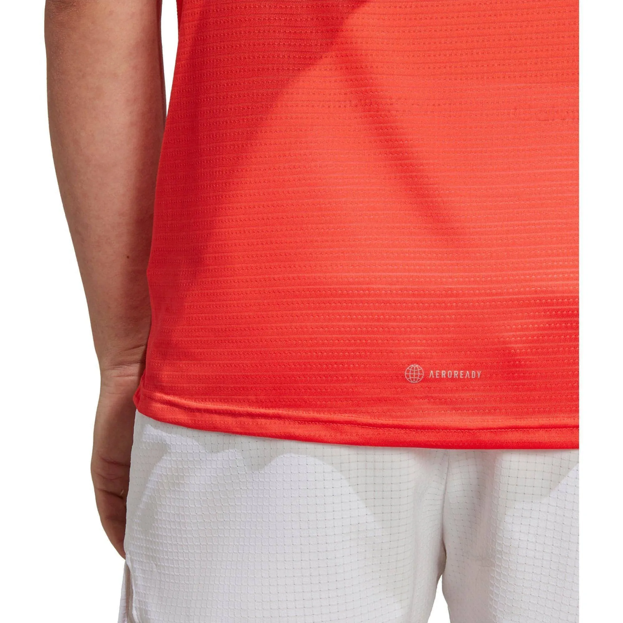 adidas Own The Run Short Sleeve Mens Running Top - Red