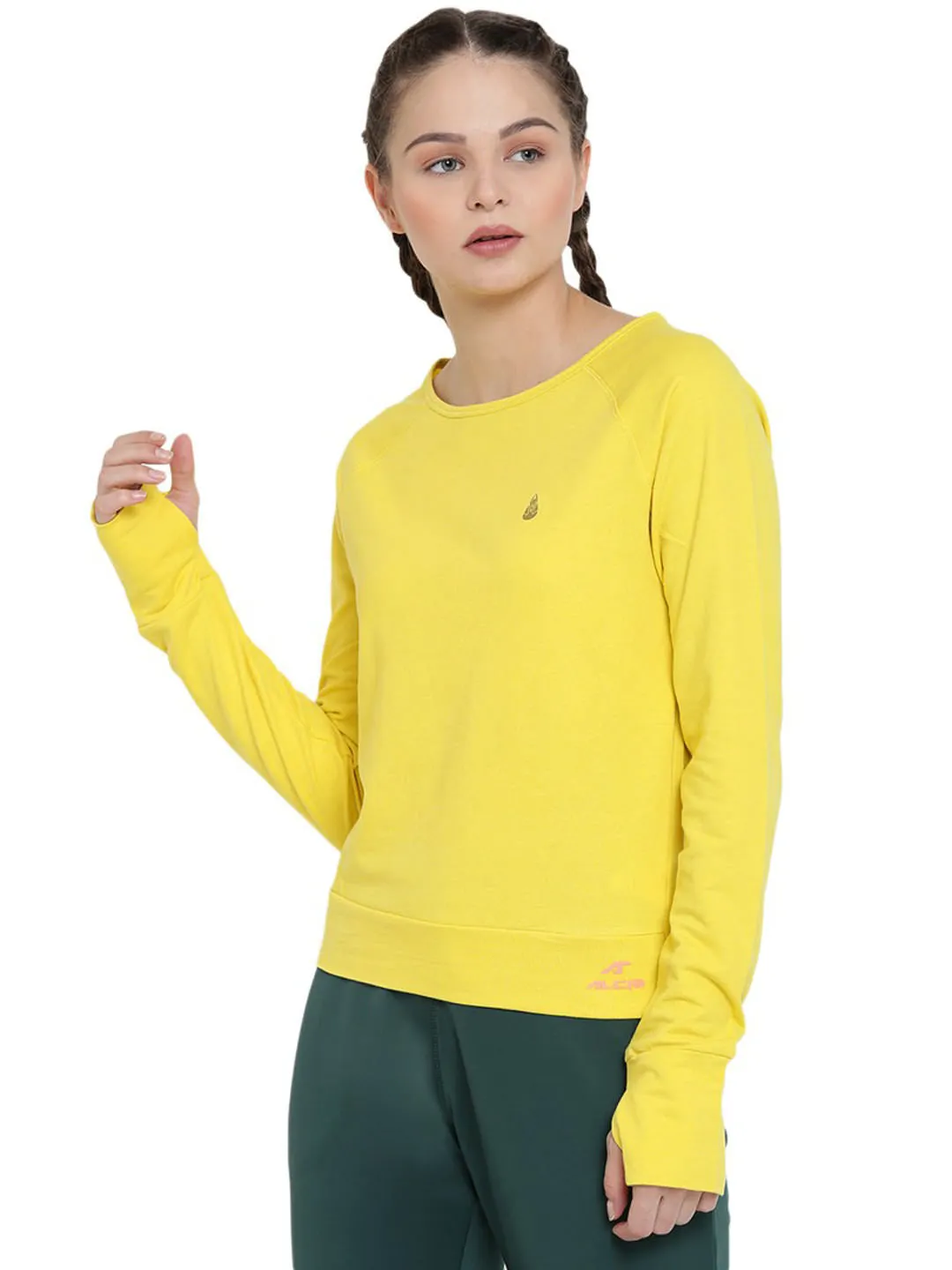 Alcis Hem Variant Yellow Blouse