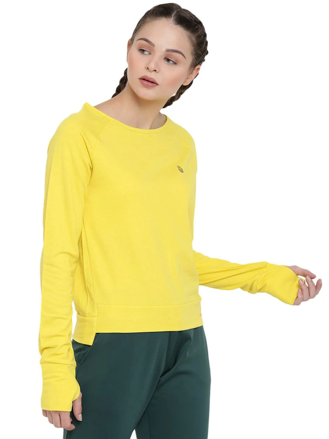 Alcis Hem Variant Yellow Blouse