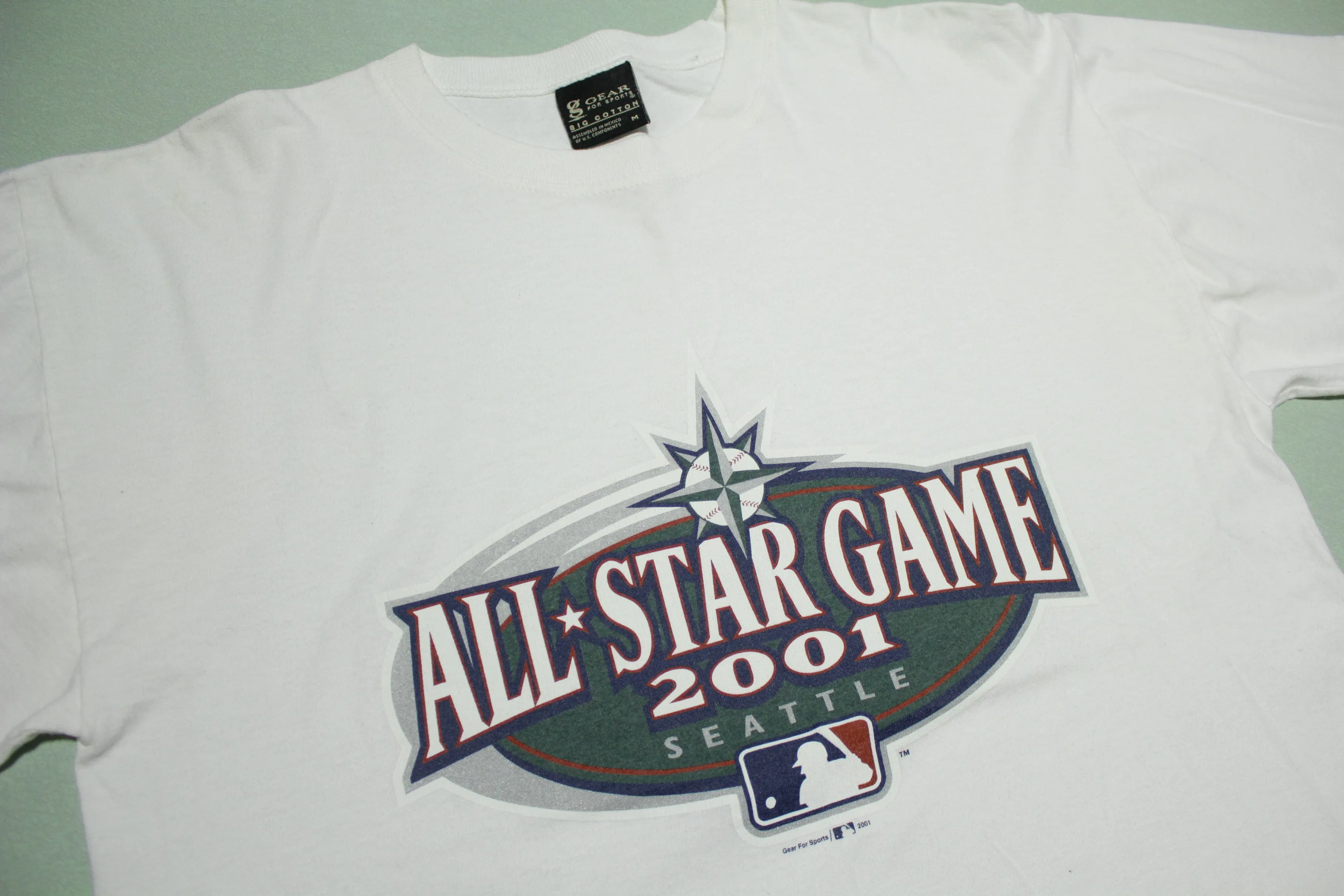 All Star Game 2001 Seattle Vintage Official Promo T-Shirt