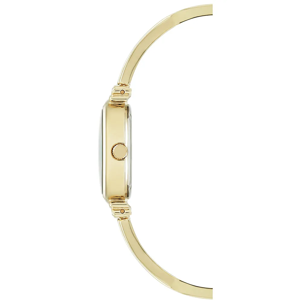 Anne Klein Swarovski Crystal Accents Gold Bangle Women's Watch - AK2216IVGB