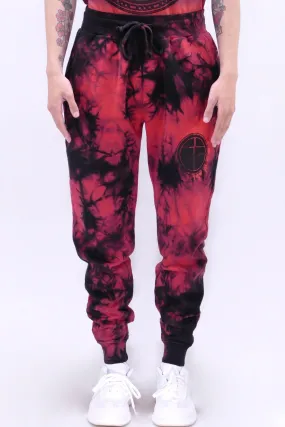 Astrid Andersen Tie Dye Joggers - Red