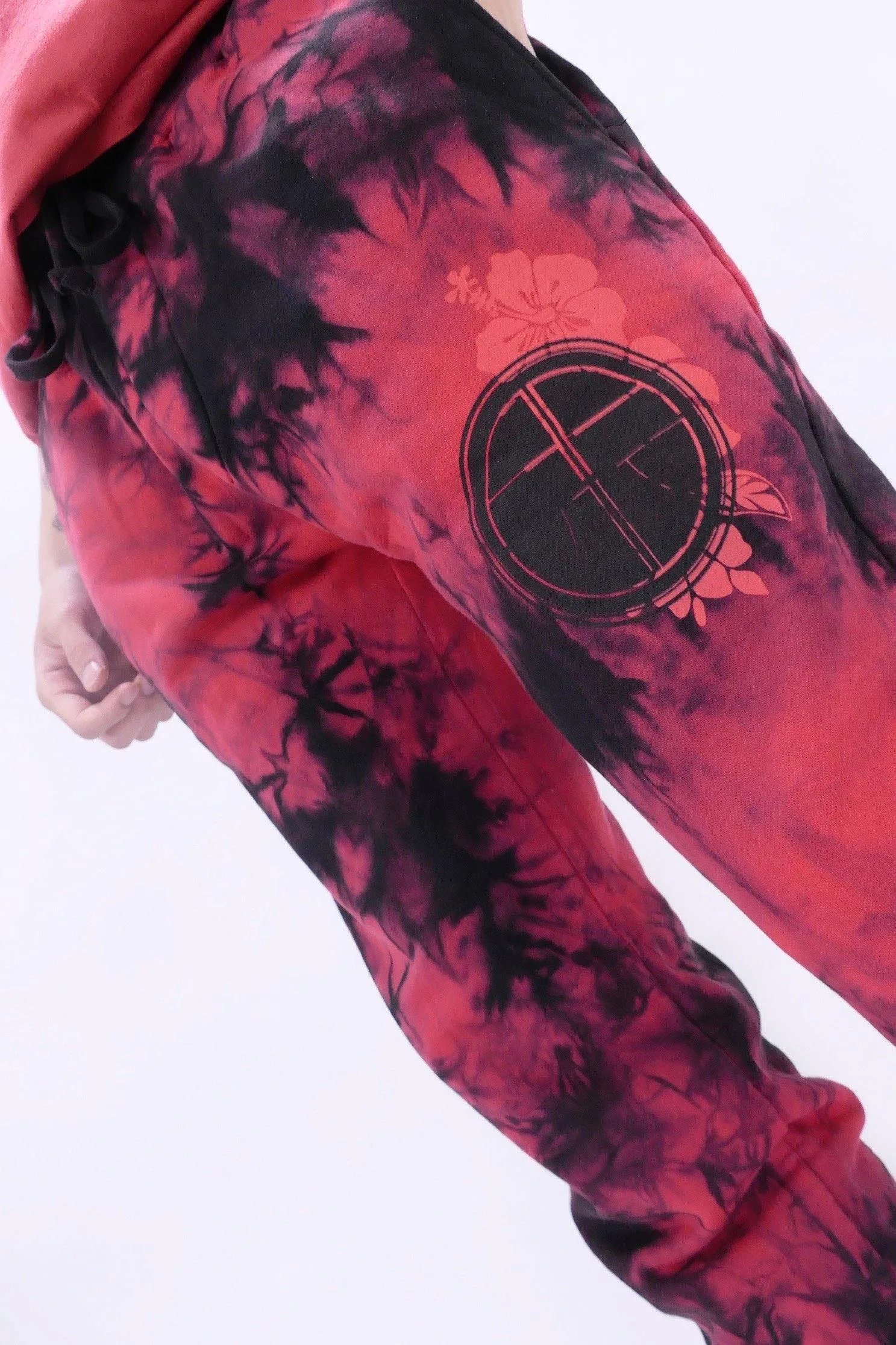 Astrid Andersen Tie Dye Joggers - Red