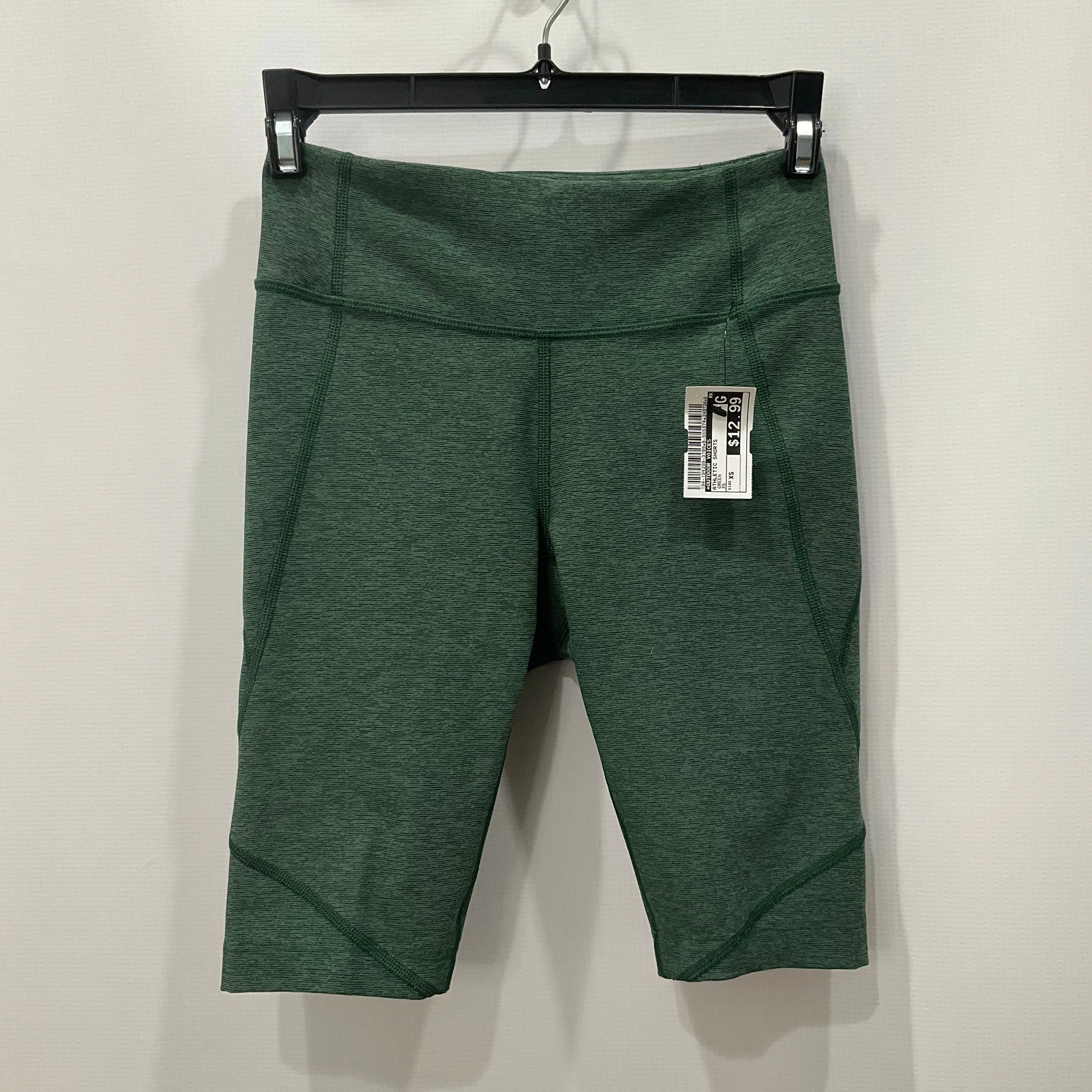 Athletic Shorts By Outdoor Voices In Green, Size: Xs