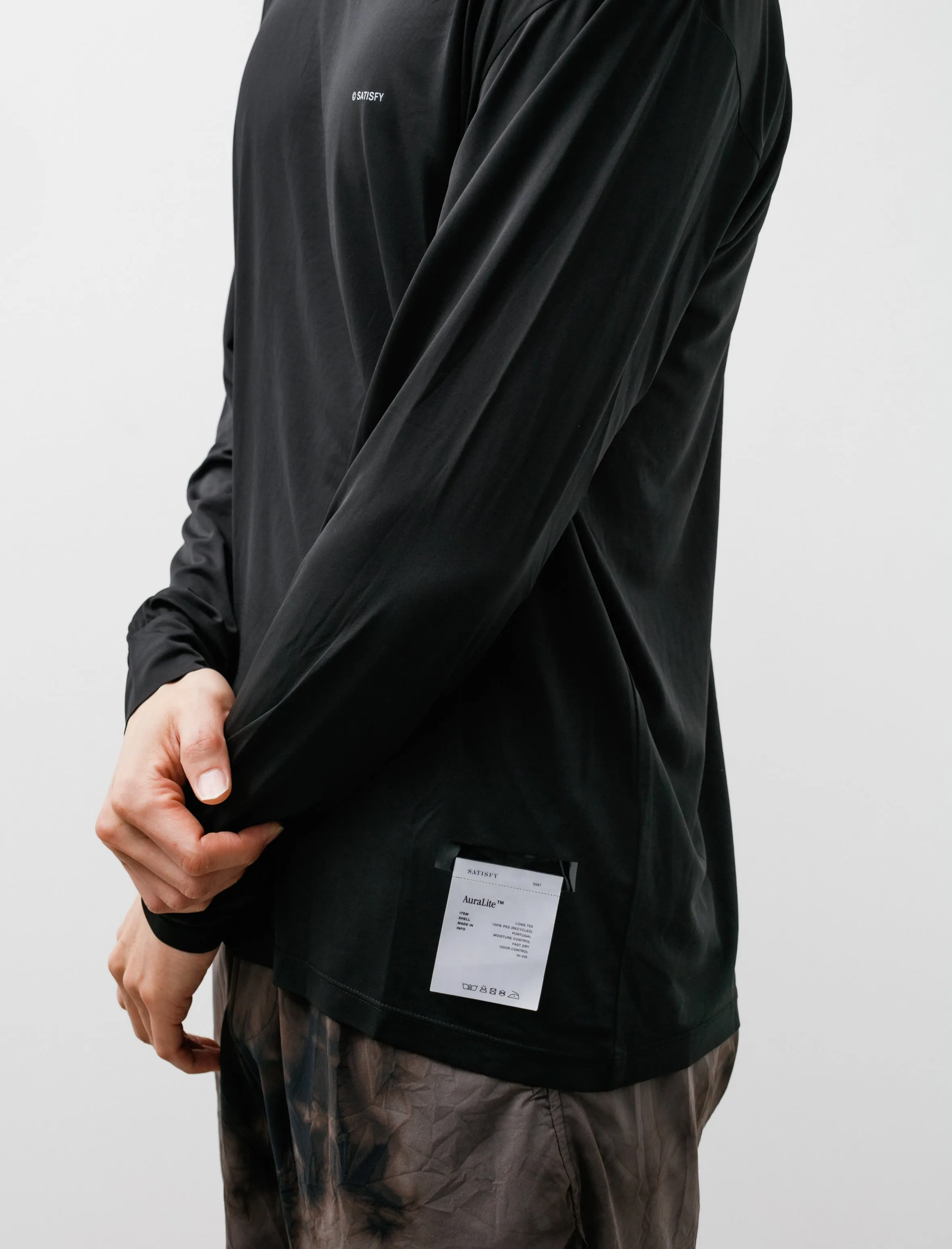 Auralite Long Tee Black