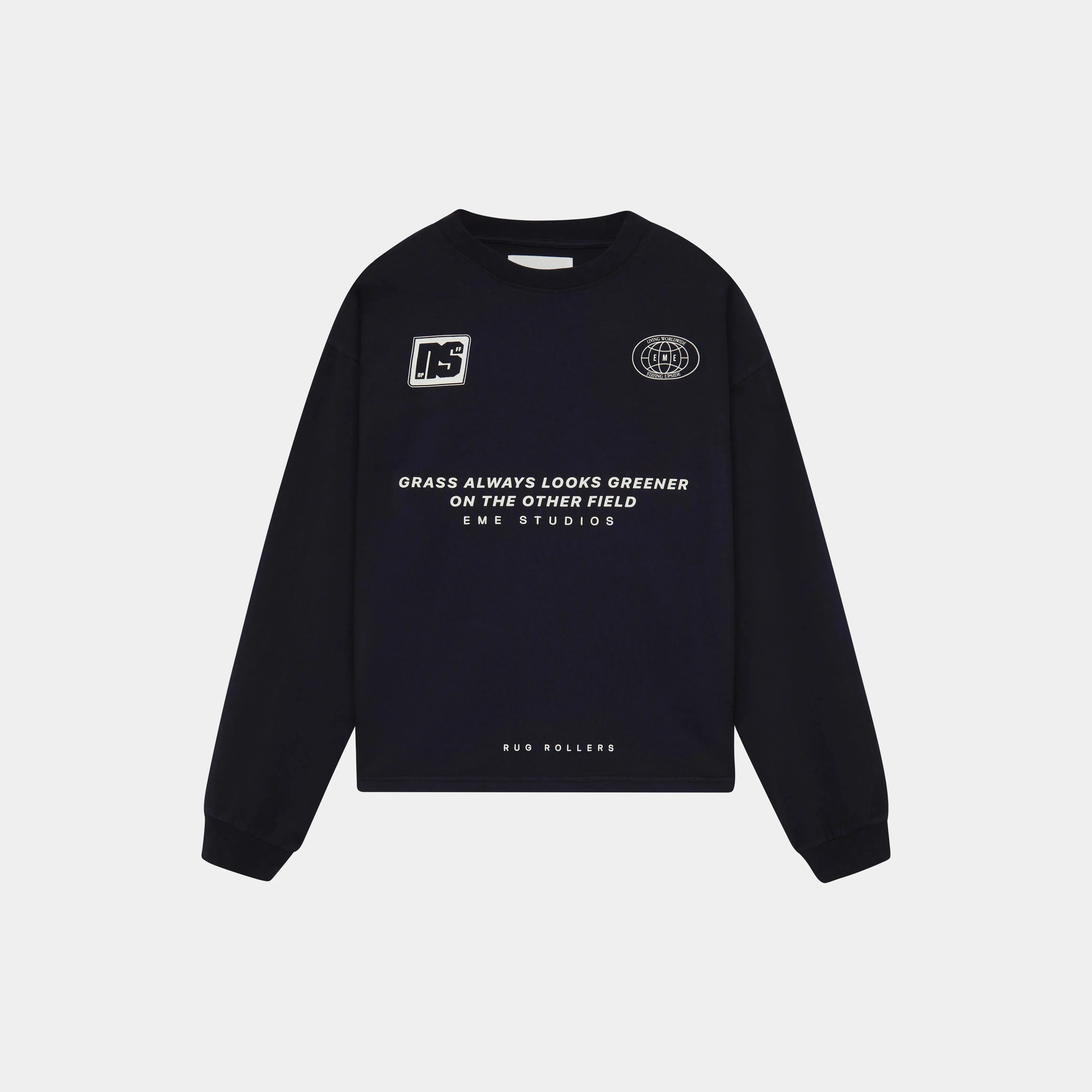 Away Navy Oversized Long Sleeve