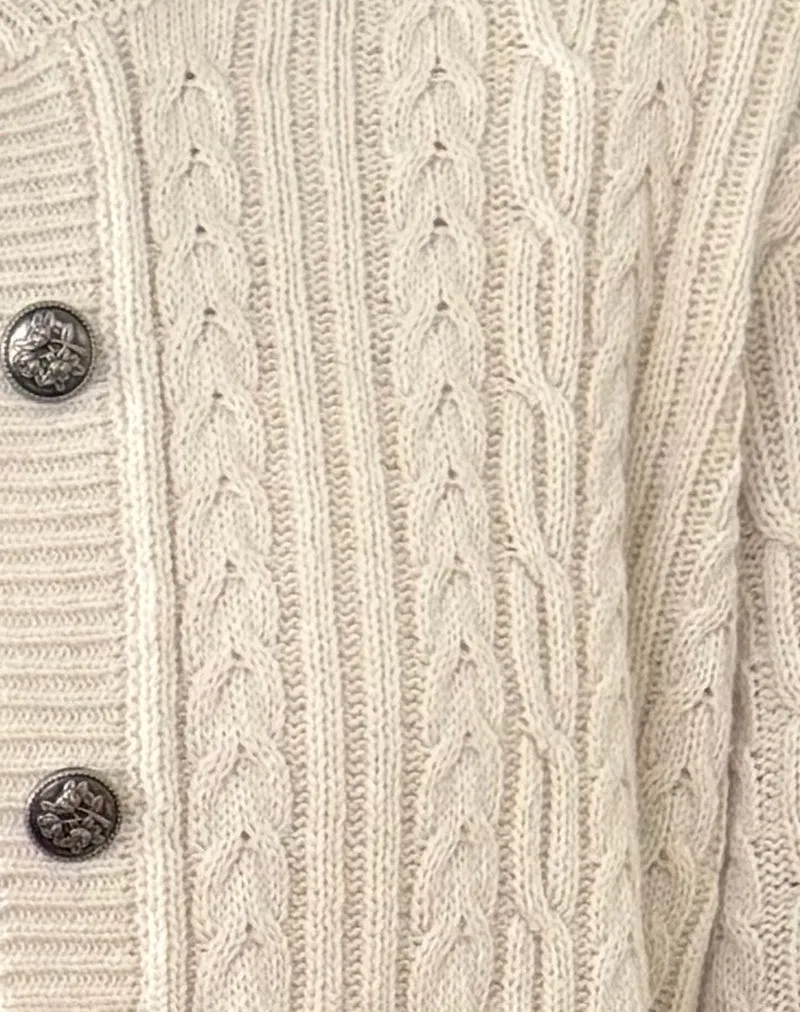 Bavana Cardigan in Ivory