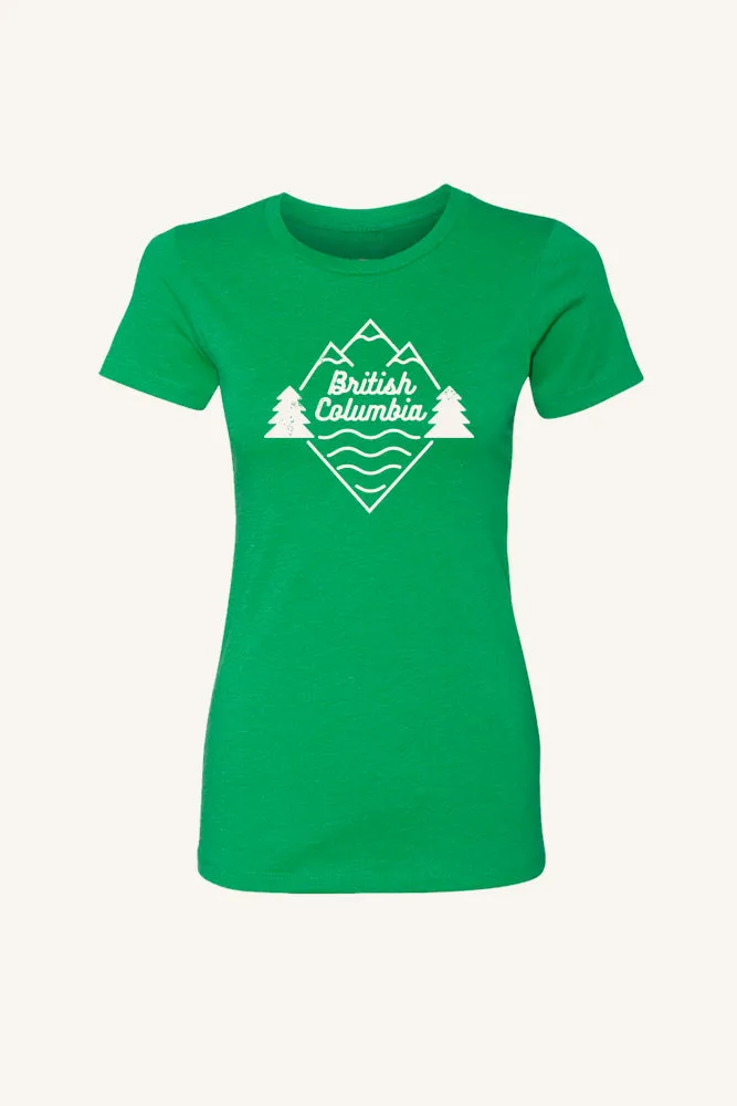 Beautiful British Columbia T-shirt (Womens)