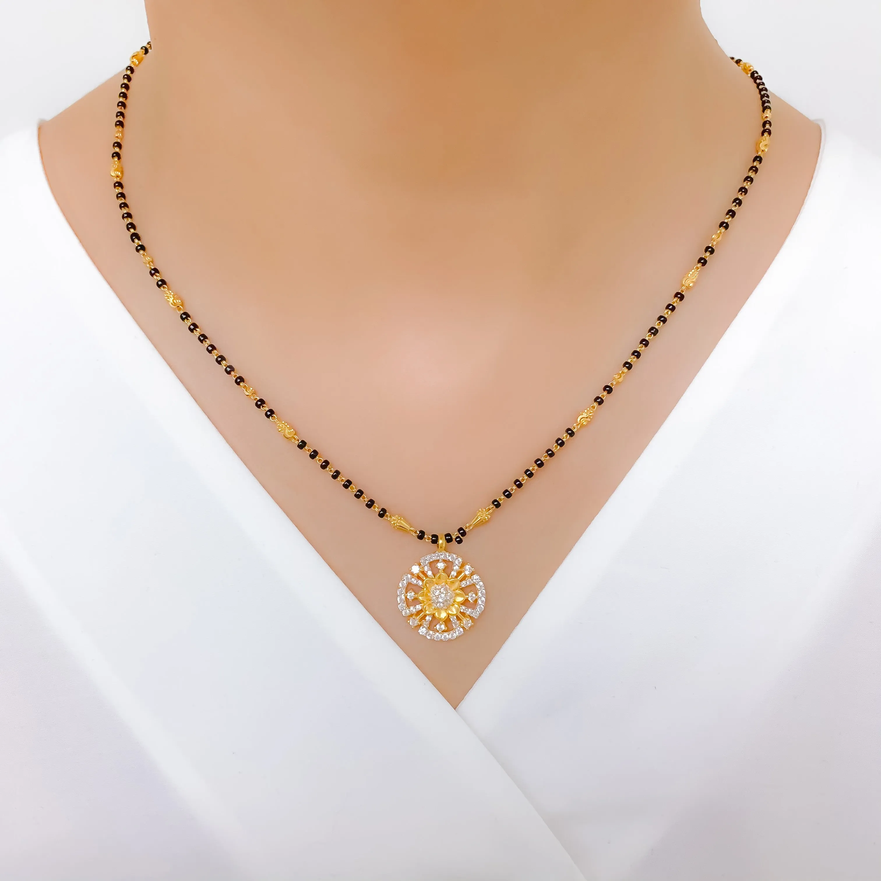 Beautiful Sunflower Mangalsutra