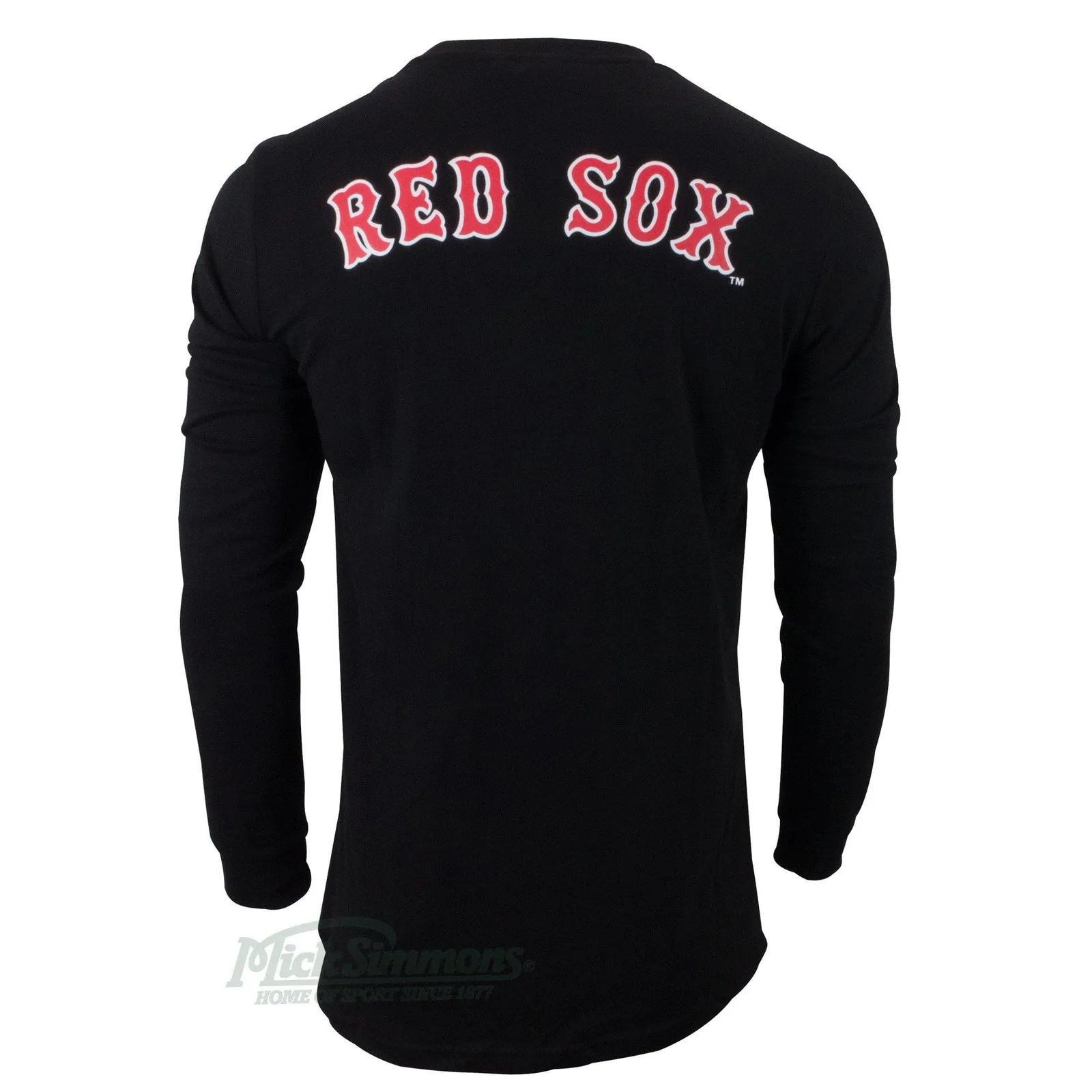 Boston Red Sox MLB Takum Long Sleeve T-Shirt by Majestic Athletic - Black