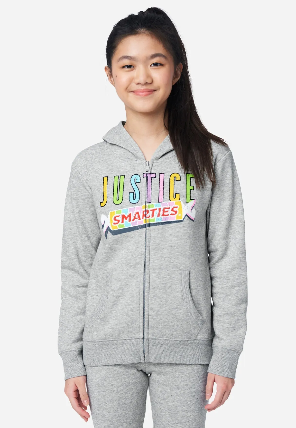 Candy Graphic Zip-Up Hoodie