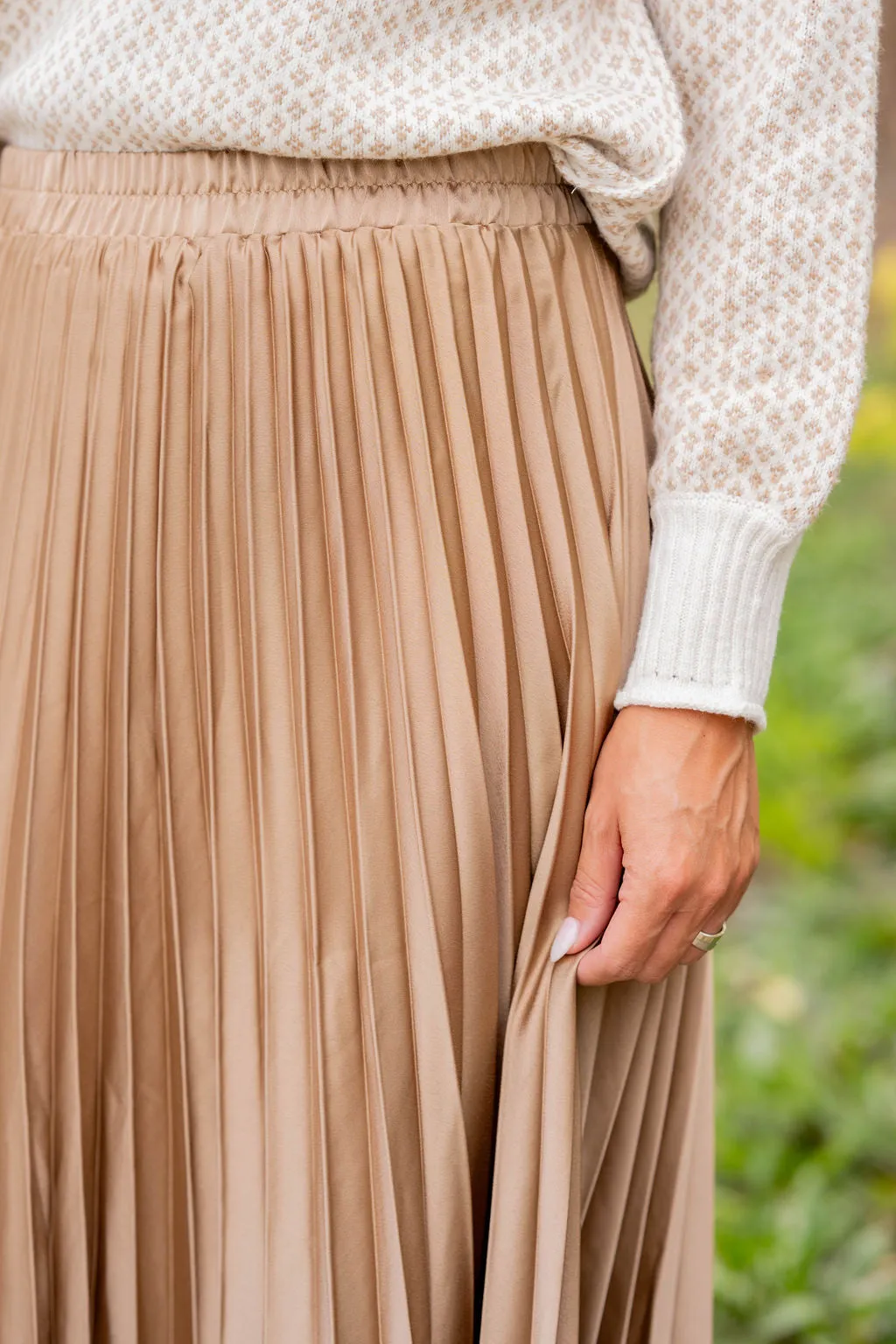 Classic Accordion Midi Skirt