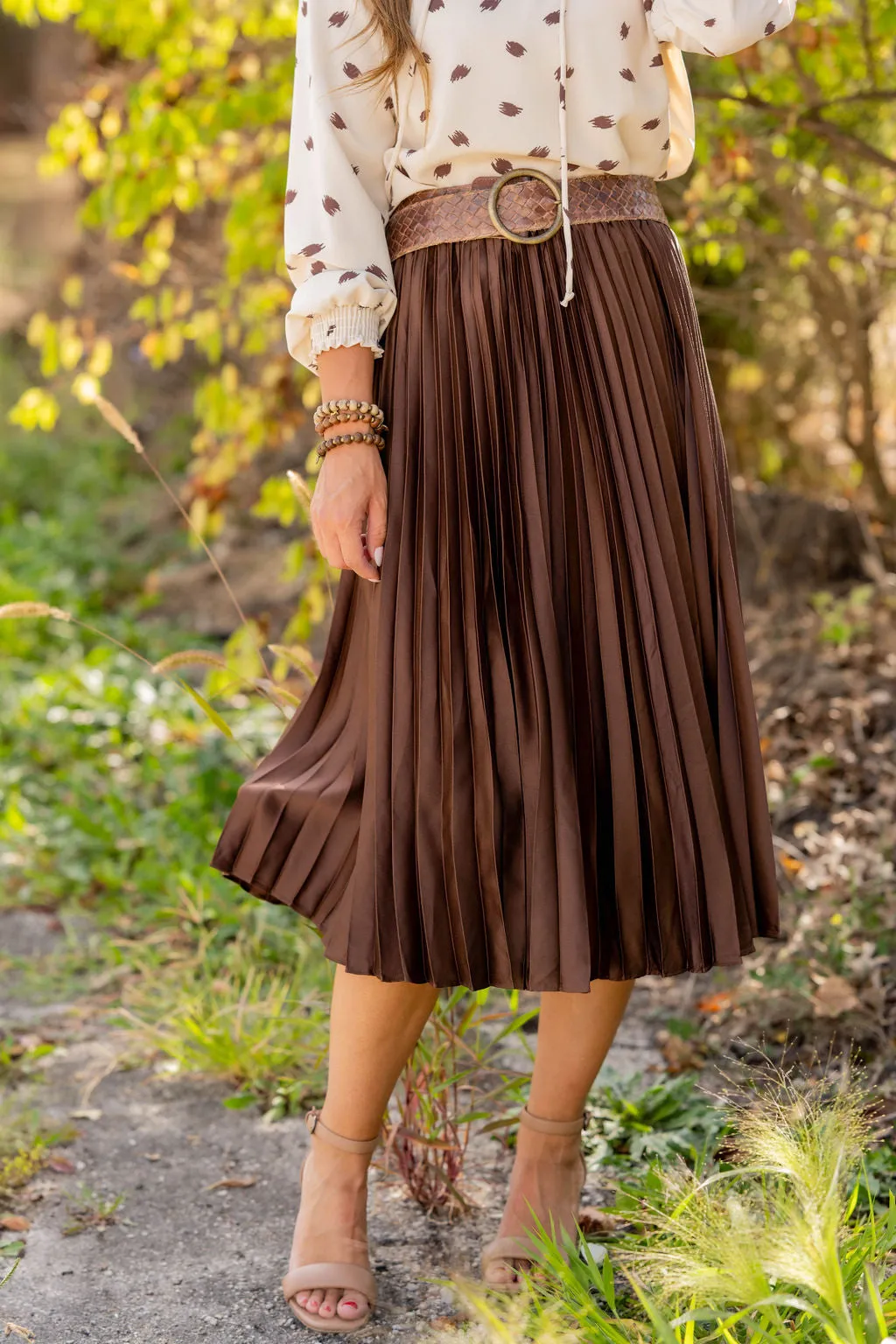 Classic Accordion Midi Skirt