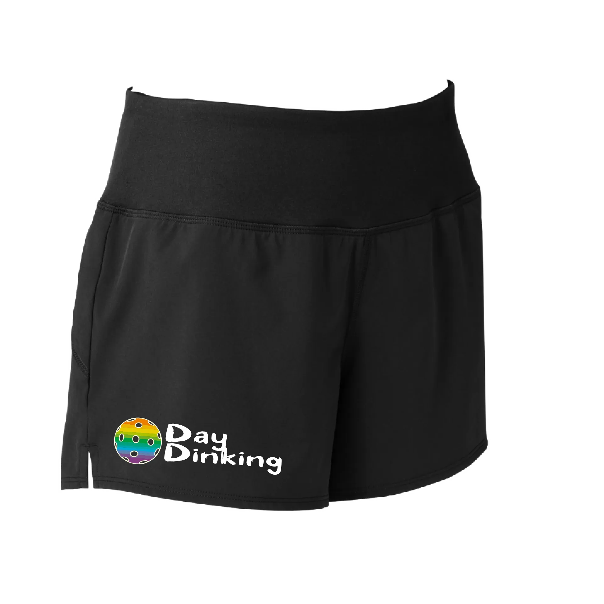 Day Dinking (Pickleball Colors Purple Rainbow White Yellow Red) | Women's Pickleball Shorts