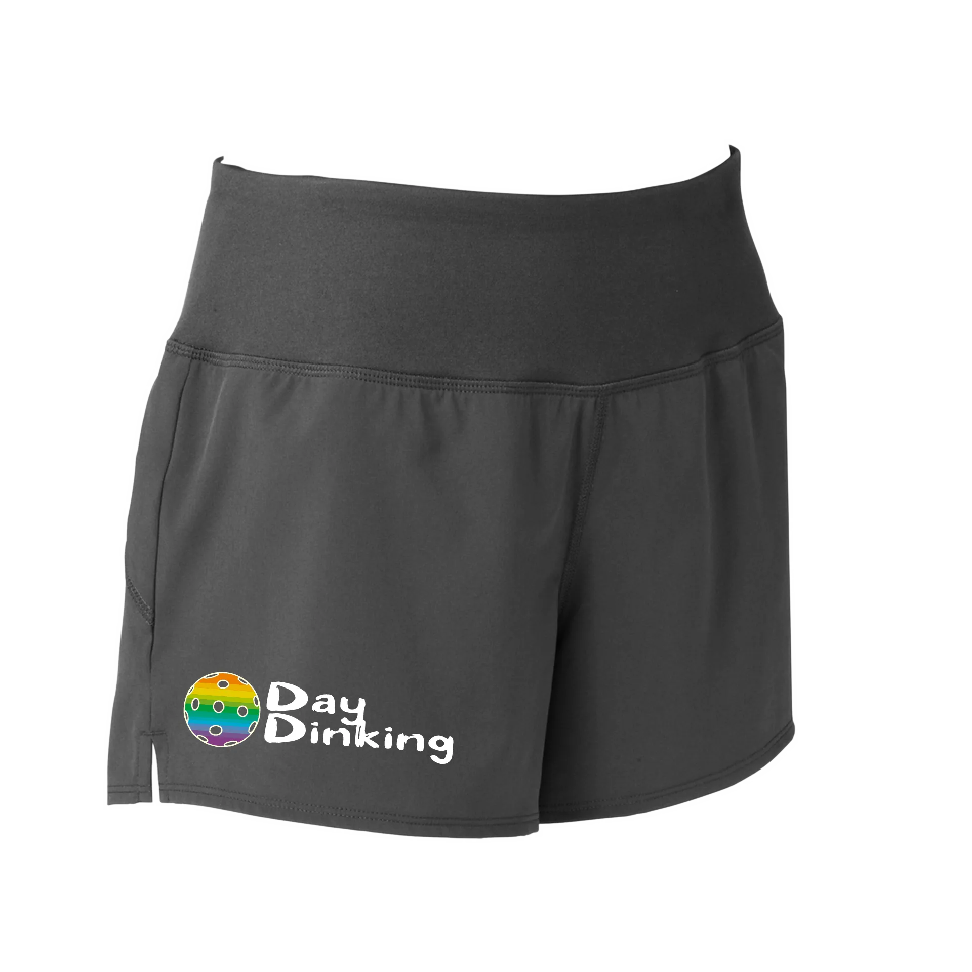 Day Dinking (Pickleball Colors Purple Rainbow White Yellow Red) | Women's Pickleball Shorts