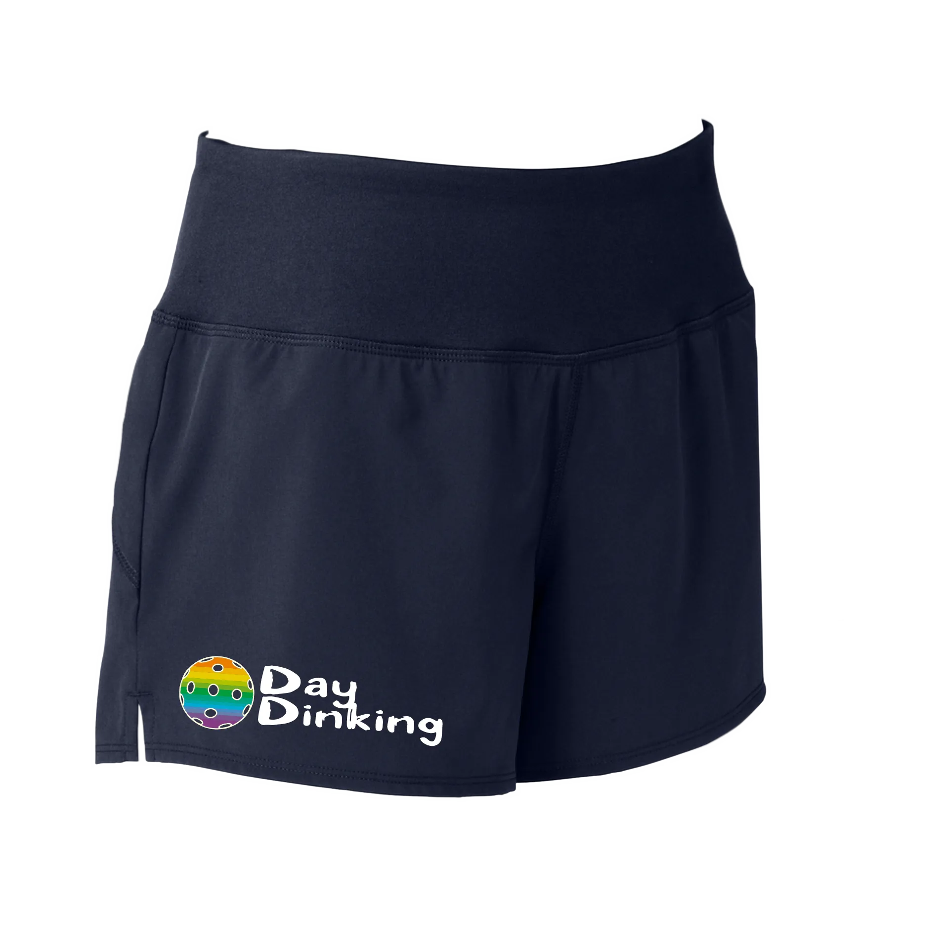 Day Dinking (Pickleball Colors Purple Rainbow White Yellow Red) | Women's Pickleball Shorts