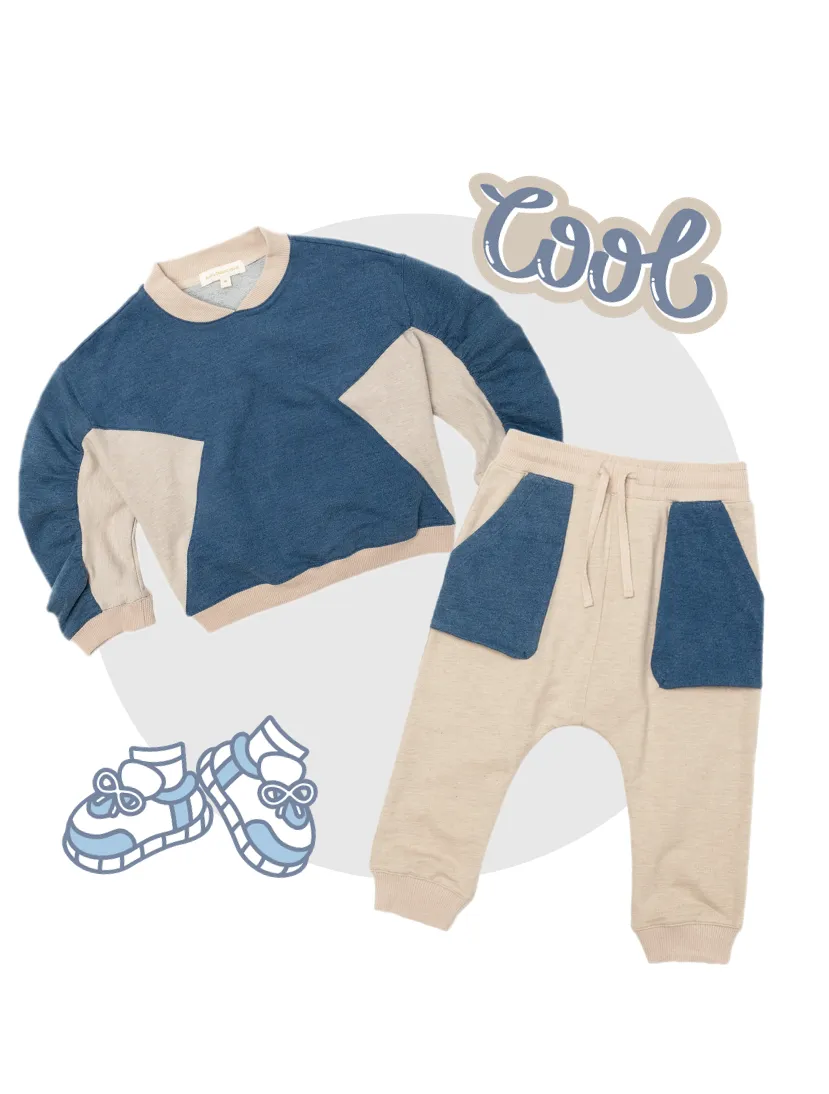 Denim Sport Suits Bundle (Pack of 2, top & bottom)