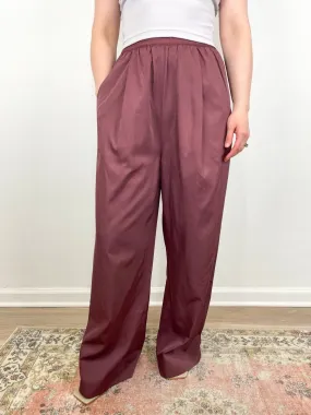 Drapey Suiting Marit Pull On Pant in Cinnamon