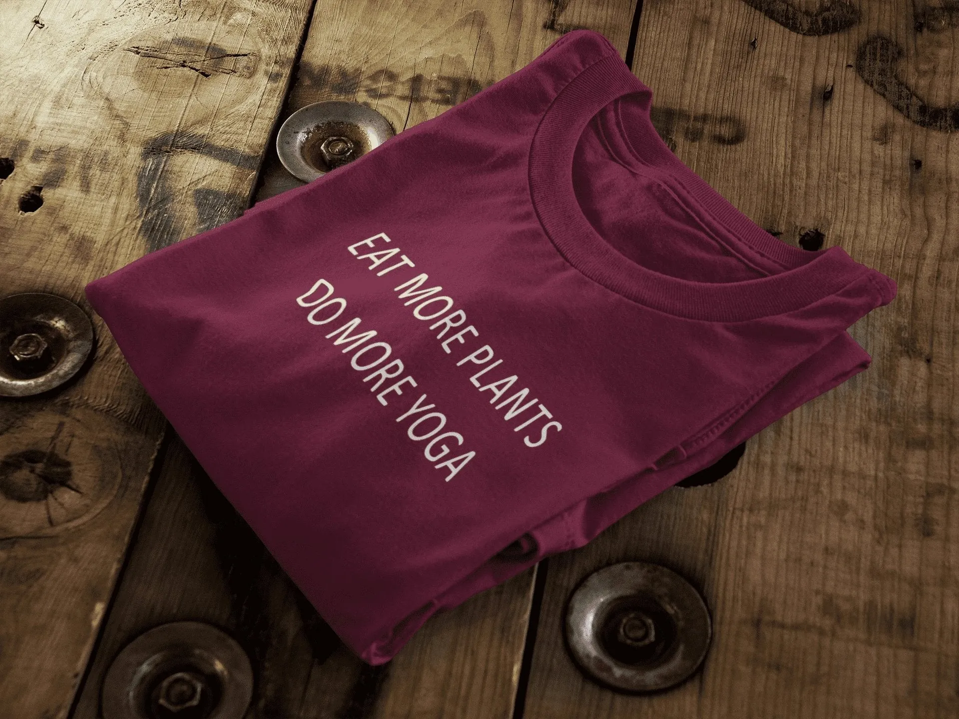 Eat More Plants Do More Yoga || Organic Cotton || Vegan Unisex T-Shirt