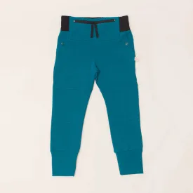 Emerald Blue/Green Trousers for Kids - T1D Friendly Sportswear with Pockets