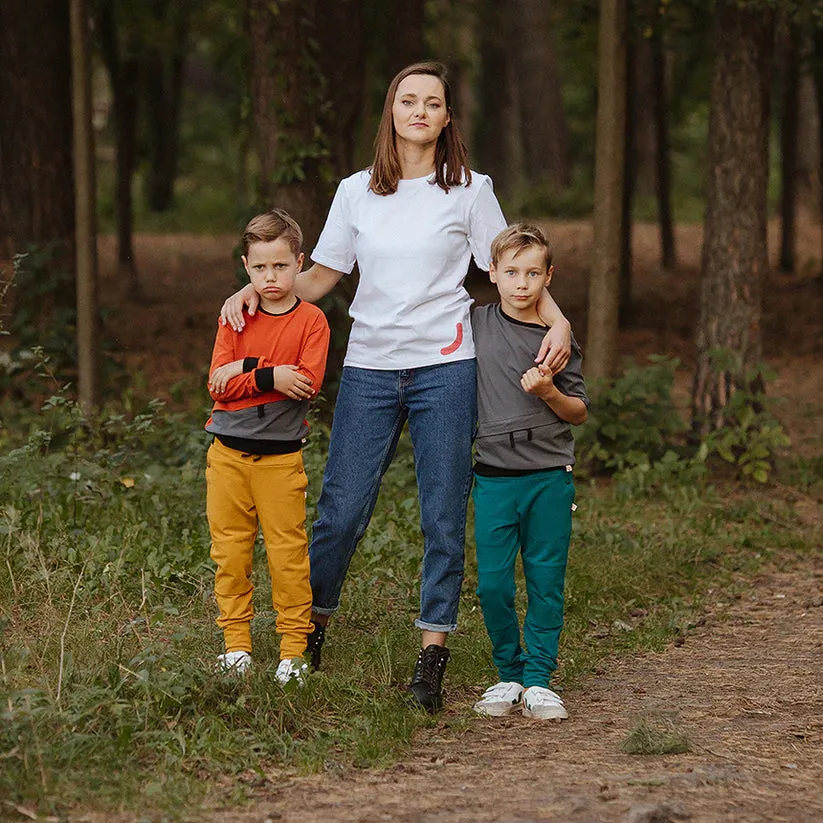 Emerald Blue/Green Trousers for Kids - T1D Friendly Sportswear with Pockets