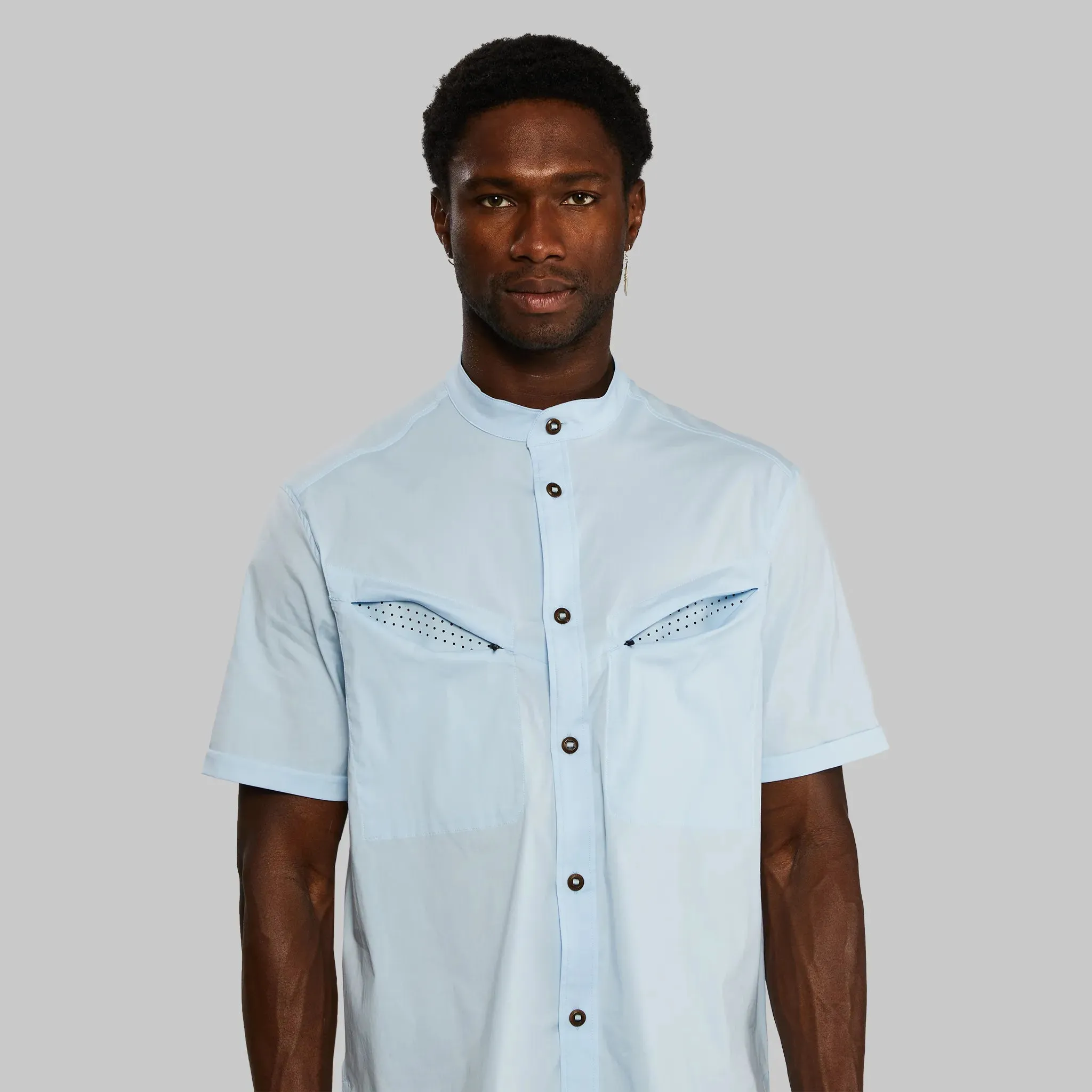 Equator Shirt. Short Sleeve Light Blue edition