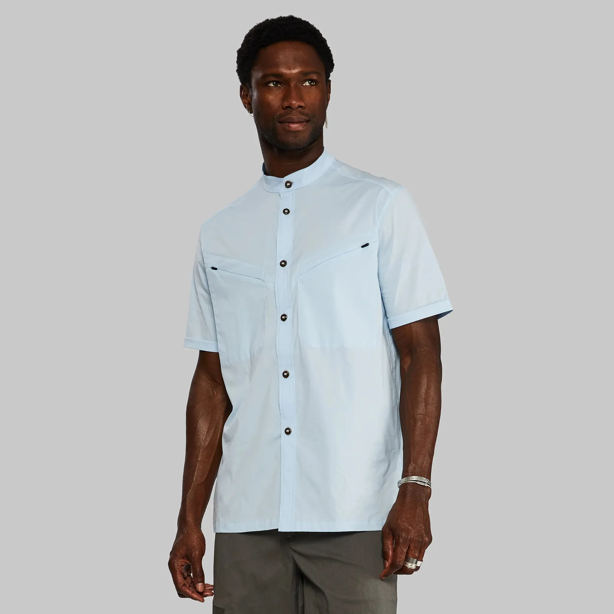 Equator Shirt. Short Sleeve Light Blue edition