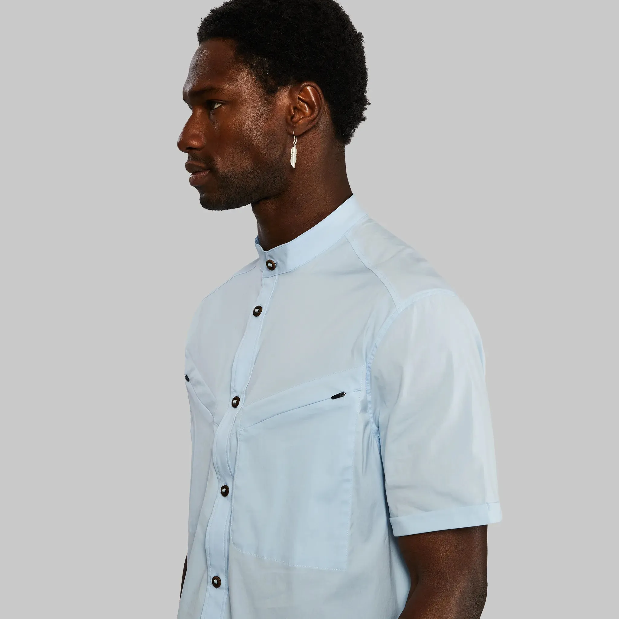 Equator Shirt. Short Sleeve Light Blue edition