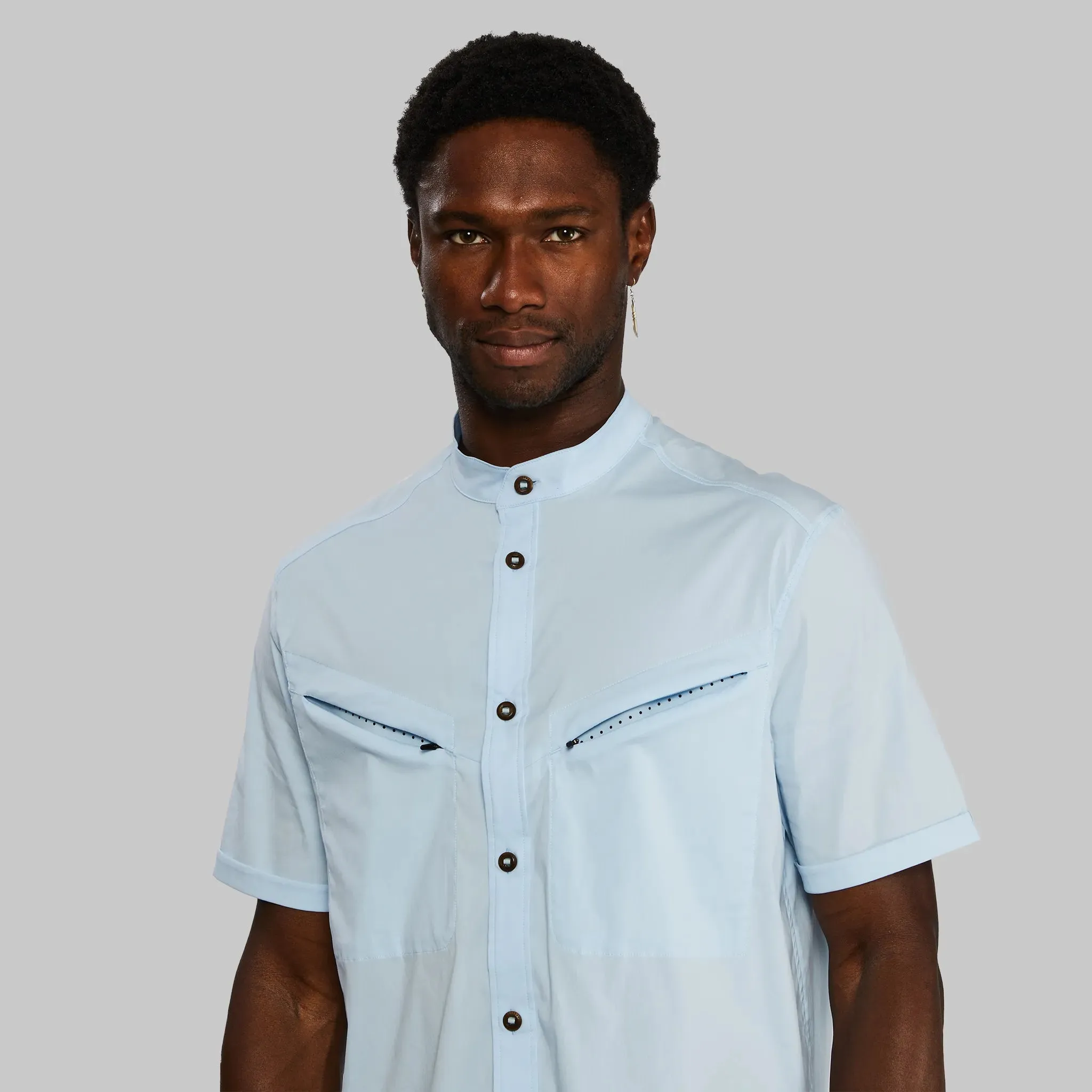 Equator Shirt. Short Sleeve Light Blue edition