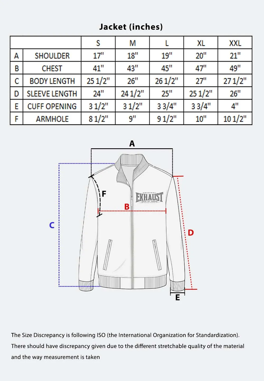 EXHAUST MEN'S LONG SLEEVE BOMBER JACKET 1639